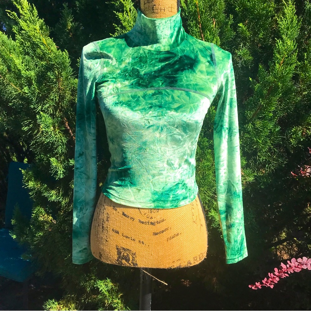 Wilfred Free Tie Dye Velvet Turtleneck Sz P/S*